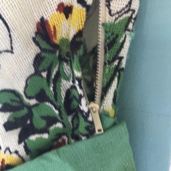 Vintage linen floral feminine garden party dress ! - Picture 7 of 9